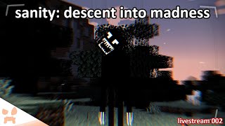 slowly going insane inside of minecraft sanity descent into madness mod [upl. by Nnylakcaj285]