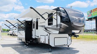 Three bedroom Two Full Bath Luxury Bunkhouse Fifth Wheel  2021 Keystone Avalanche 390DS [upl. by Nemzaj]