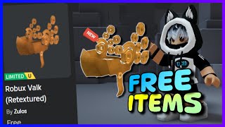 New FREE LIMITED UGC items 🔥🔥 🤩 😍 😱 How to get FREE UGC LIMITED ITEMS Robux Valk on ROBLOX  Roblox [upl. by Imotih]