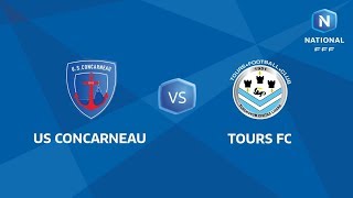 J10  US Concarneau  Tours FC I National FFF 20182019 [upl. by Cence]