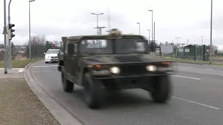 US troops arrive at airbase in Germany [upl. by Eselrahc]