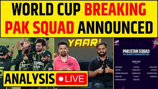 🔴BIG BREAKING  PAKISTAN SQUAD ANNOUNCED FOR T20 WORLD CUP 2024  15 PLAYERS [upl. by Grose904]