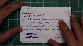 Diamine Oxford Blue Fountain Pen Ink [upl. by Jem671]