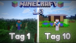 Ich habe 10 TAGE in der ersten Version von Minecraft gespielt und DAS ist passiert [upl. by Helga]