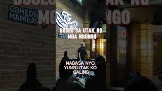 Boses sa utak ng mga ngongo standupcomedy comedymanila comedyoragon standup pinoystandup [upl. by Hgieloj]