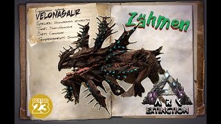 ARK Extinction GUIDEDeutsch  Velonasaur zähmen amp Tipps  DLC Taming [upl. by Orrocos]