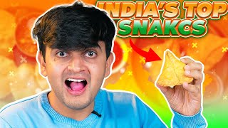 Trying Top 10 Snacks in India [upl. by Lovmilla679]