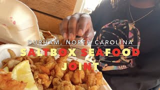 Best Seafood Ive Ever Had  Saltbox Seafood Joint  Durham North Carolina [upl. by Adnohsat394]