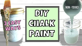 AWESOME New Ways to MAKE CHALK PAINTHow to Make and Use Chalk PaintDIY Easy CHALK PAINT NonToxic [upl. by Anawd]