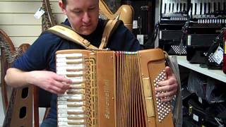 Mark playing the Italian Serenellini 343MW Accordion  Hobgoblin Music Birmingham [upl. by Sathrum190]