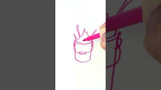 Plungartline doodleart art magenta artformbucket doodleembermakassarmedan [upl. by Pinkerton]