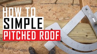 Making simple pitched roof [upl. by Eniamirt]