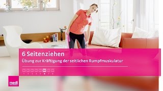 Seiten ziehen  Seitliche Rumpfmuskulatur trainieren  Übungen gegen Rückenschmerzen [upl. by Lizned]