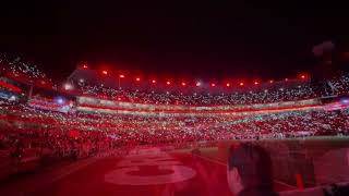 BryantDenny Stadium light show at 2024 Iron Bowl [upl. by Kila129]