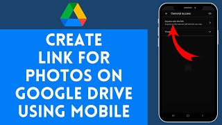 How to Create Link for Photos on Google Drive Using Mobile  Share Photos Easily from Your Phone [upl. by Ninette]