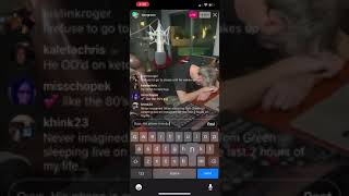 Tom Green rescued by Harland Williams on IG Livestream [upl. by Ariuqahs]