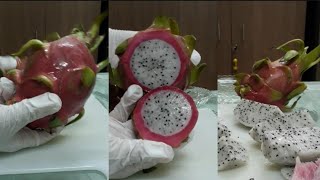 ASMR 😱 Cutting and Peeling of Pitaya DRAGON FRUITsweet fruityummy trending viral satisfying [upl. by Ecadnak566]