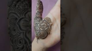 Latest intricate henna design shorts reels foryou ytshorts youtubeshorts [upl. by Orfield985]