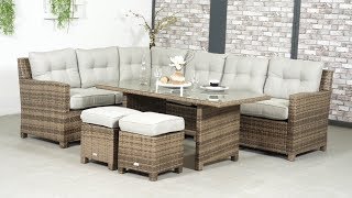 ▶ OUTLIV Aboyne Dininglounge 5teilig in der Farbe Sand  GartenundFreizeitde [upl. by Grimaldi]