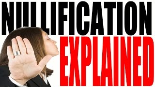 Nullification for Dummies  States Rights The Constitution and The Supremacy Clause [upl. by Akinad258]