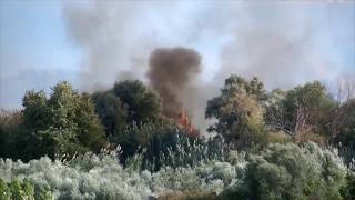 Big Fire in Tzane  Petalidi  Messinia 20170921 [upl. by Aknahs922]