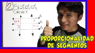 PROPORCIONALIDAD DE SEGMENTOS  Ejercicios Resueltos 2  GEOMETRÍA  MATEMÁTICAS [upl. by Nadeau]