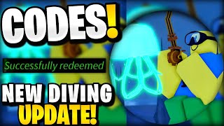 🤯NEW ALL WORKING DIVING UPDATE CODES FOR FISCH ROBLOX FISCH CODES [upl. by Tommi43]