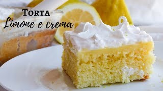 TORTA CREMA LIMONE e MERINGA Sofficissima e facile RICETTE DI GABRI Kitchen Brasita [upl. by Yanat]