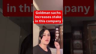 Goldman sachs increases stake in this company reels stockforbegginers stockmarket europe howinv [upl. by Ytsirhk]