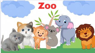 lets go to zoo kids storiesanimals namesnursery rhymes 🪐🤎 [upl. by Sadoff961]