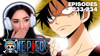 STRAW HATS VS FRANKY FAMILY  One Piece Episode 233 amp 234 Reaction [upl. by Aivlys]