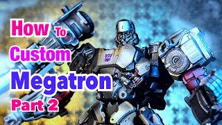 Transformers Studio Series 109 Concept Art Megatron  Custom Part 2 AirbrushPost shade weathering [upl. by Mcclimans]