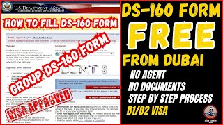 How To Fill Out DS160 Form For USA Tourist Visa B1B2  Group From DS160Step by Step Process 2023 [upl. by Leonanie]