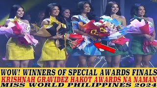 GRABE KRISHNAH GRAVIDEZ HAKOT AWARDS ULIT DURING FINAL CORONATION MISS WORLD PHILIPPINES 2024 [upl. by Hannazus]