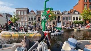 Deel2 2024 Lakenfeest🎪 peurbakkentocht⛵️🚤 begonnen in Leiden bij Apothekersdijk [upl. by Nelle199]