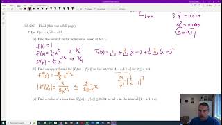 Taylor Error Bounds Part 2 Given an error find an interval [upl. by Scrogan]