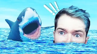 DANTDM vs THE OCEAN Raft [upl. by Enoch709]