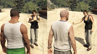 GTA 5  Giving A Ride To Ursula As Trevor amp Franklin All Conversations [upl. by Leunamesoj385]