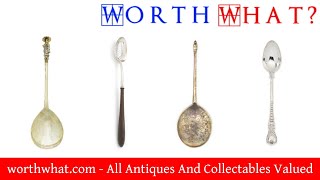 Antique Silver Spoons Value Appraisals And Valuations Online [upl. by Leamaj497]