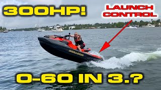 INSANE SPEED  The Quickest PWCJet Ski you can buy  SEADOO RXTX 300 Review  060 MPH 14 Mile [upl. by Yajet]