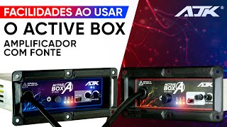 Amplificador com Fonte da AJK  Potência total de 350W  Active Box [upl. by Darrin]