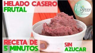 Helado Natural  En 5 minutos [upl. by Aekan]