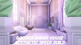 ADOPT ME valentines day Family Home Speed Build 10k [upl. by Ahsiekahs]