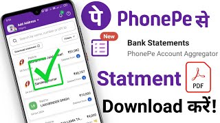 Phonepe Se Bank Statement Kaise Nikale  How To Download Phonepe Statement In Pdf  new update 2025 [upl. by Rehteh]