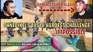 can YOU beat 10 CS2 bots on hardest difficulty😈1v10 OHNEPIXEL CHALLENGE [upl. by Aztilem656]