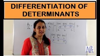 DIFFERENTIATION OF DETERMINANTS CONTINUITY AND DIFFERENTIABILITY PART10 CBSE 12th [upl. by Broderick]