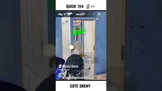 Quick 1v4 🗿👀 Cute enemies 🤡 bgmi trending gaming shortsfeed games [upl. by Doley]