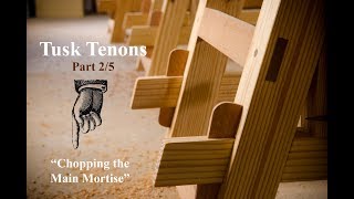 Make a Tusk Tenon Joint with Hand Tools Part 25 [upl. by Irtimd]