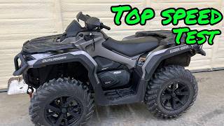 2024 CANAM Outlander 850 XT Top Speed Test [upl. by Tezile]