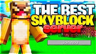 NEW The BEST SkyBlock Server For Minecraft 121 BEDROCK amp JAVA [upl. by Kroo274]